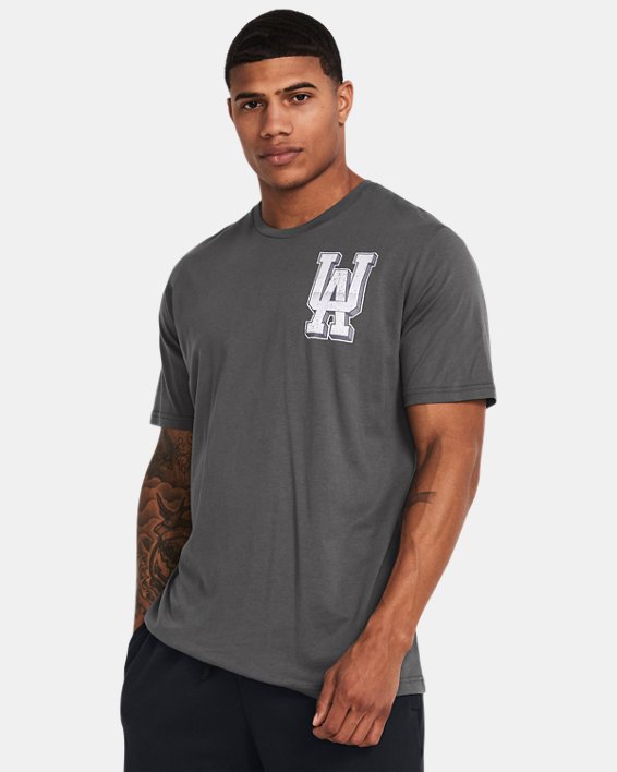 เสื้อแขนสั้น UA Armour Chrome สำหรับผู้ชาย in Gray image number 0